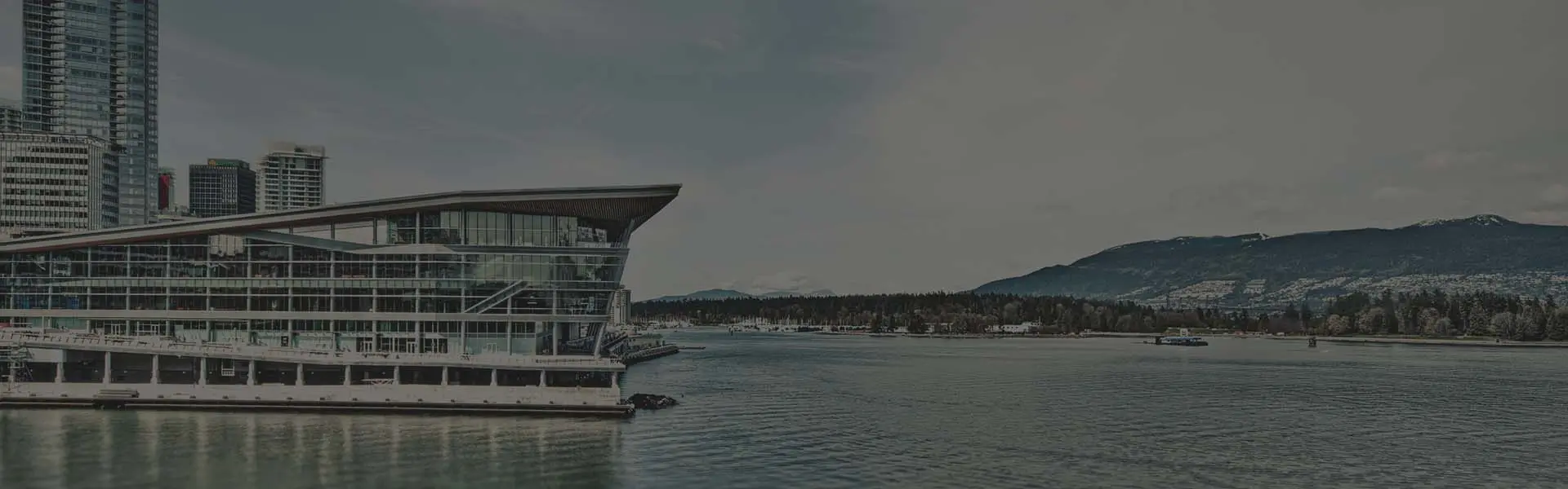 Vancouver waterfront and North Shore mountains
